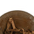 Original WWII Imperial Japanese Zinc Civil Defense / Last Ditch Helmet - Complete with Chinstrap and Liner with Kanji Markings Original Items