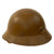 Original Imperial Japanese Army WWII Type 90 Civil Defense Helmet With Naval Shipbuilding Worker Badge - Complete Original Items
