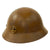 Original Imperial Japanese Army WWII Type 90 Civil Defense Helmet With Naval Shipbuilding Worker Badge - Complete Original Items