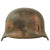 Original German WWII Heer Army Single Decal M40 Camouflage Helmet with 1944 Dated 57cm Liner - EF64 Original Items