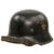 Original German WWII M34 Square Dip NSDAP Double Decal Civic Police Steel Helmet with 56cm Liner and Chinstrap - Ordnungspolizei