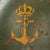 Original WWII Italian Regia Marina Navy M33 Helmet with Likely Fake Painted Naval Unit Insignia - Liner & Chinstrap Original Items