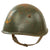 Original WWII Italian Regia Marina Navy M33 Helmet with Likely Fake Painted Naval Unit Insignia - Liner & Chinstrap Original Items