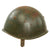 Original WWII Italian Regia Marina Navy M33 Helmet with Likely Fake Painted Naval Unit Insignia - Liner & Chinstrap Original Items