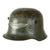 Original German Pre-WWII Luftschutz Reissued Overpaint Commercial M1916 Early Double Decal Police Helmet - Shell size 64 Original Items