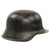 Original German WWII Kriegsmarine Single Decal M42 Steel Helmet Shell with 1940 Dated Liner Band, Stamped EF64