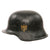 Original German WWII Kriegsmarine Single Decal M42 Steel Helmet Shell with 1940 Dated Liner Band, Stamped EF64