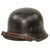 Original German WWII M34 Civic Square Dip NSDAP Double Decal Police Steel Helmet with 55cm Liner and Chinstrap - Ordnungspolizei Original Items