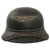Original German WWII M38 Luftschutz Beaded Gladiator Air Defense Helmet with Single Piece Shell, 57cm Liner, and Chinstrap Original Items