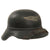 Original German WWII M38 Luftschutz Beaded Gladiator Air Defense Helmet with Single Piece Shell, 57cm Liner, and Chinstrap Original Items