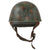 Original Rare Italian WWII M-39/41 Paratrooper Helmet With Post-War Liner and Fake Camouflage Paint & Chinstrap Original Items