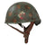 Original Rare Italian WWII M-39/41 Paratrooper Helmet With Post-War Liner and Fake Camouflage Paint & Chinstrap Original Items