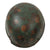 Original Rare Italian WWII M-39/41 Paratrooper Helmet With Post-War Liner and Fake Camouflage Paint & Chinstrap Original Items