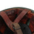 Original Rare Italian WWII M-39/41 Paratrooper Helmet With Post-War Liner and Fake Camouflage Paint & Chinstrap Original Items