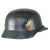 Original German WWII Luftwaffe M35 Double Decal Steel Helmet with 1938 Dated 56cm Liner and Chinstrap - stamped NS64 Original Items