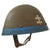 Original Czech Pre-WWII Vz32 M32 Egg-Shell Steel Helmet with Liner & Chinstrap - Fake Eastern Front Markings Original Items