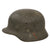 Original German WWII Heer Army M40 No Decal Steel Helmet with 19430 Dated 57cm Liner and Broken Chinstrap - Stamped 64 Original Items