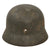 Original German WWII Heer Army M40 No Decal Steel Helmet with 19430 Dated 57cm Liner and Broken Chinstrap - Stamped 64 Original Items