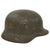 Original German WWII Heer Army M40 No Decal Steel Helmet with 19430 Dated 57cm Liner and Broken Chinstrap - Stamped 64 Original Items