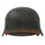 Original German WWII Luftwaffe Single Decal M40 Helmet with Size 56 Liner and Chinstrap - Stamped ET64 Original Items