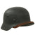Original German WWII Luftwaffe Single Decal M40 Helmet with Size 56 Liner and Chinstrap - Stamped ET64 Original Items