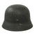 Original German WWII Luftwaffe Single Decal M40 Helmet with Size 56 Liner and Chinstrap - Stamped ET64 Original Items