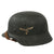 Original German WWII Luftwaffe Single Decal M40 Helmet with Size 56 Liner and Chinstrap - Stamped ET64 Original Items