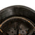 Original German WWII M34 Square Dip Ordnungspolizei Police Double Decal Steel Helmet with HMA Maker Decal, Relic Liner, and Broken Chinstrap
