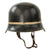 Original German WWII M34 Square Dip Luftwaffe Fire Brigade Crash Crew Helmet with Double Decals Original Items