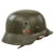 Original German WWII Heer Army M35 Double Decal Helmet with 1939 Dated 57cm Liner & Chinstrap - Stamped NS64 Original Items