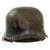 Original German WWII M34 Civic Square Dip Helmet with Replica Mercedes Benz Werkschutz Factory Protection Brigade Decals Original Items