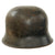 Original German WWII M34 Civic Square Dip Helmet with Replica Mercedes Benz Werkschutz Factory Protection Brigade Decals Original Items