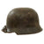 Original German WWII M34 Civic Square Dip Helmet with Replica Mercedes Benz Werkschutz Factory Protection Brigade Decals Original Items