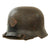 Original German WWII M34 Civic Square Dip Helmet with Replica Mercedes Benz Werkschutz Factory Protection Brigade Decals Original Items