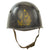 Original WWII Italian M33 Helmet Painted Black with MVSN Blackshirts Stencil Original Items