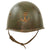 Original WWII Italian Regia Marina Navy M33 Helmet with Interesting Painted Naval Unit Insignia - Torn Liner & Chinstrap Original Items