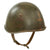 Original WWII Italian Regia Marina Navy M33 Helmet with Interesting Painted Naval Unit Insignia - Torn Liner & Chinstrap Original Items