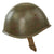 Original WWII Italian Regia Marina Navy M33 Helmet with Interesting Painted Naval Unit Insignia - Torn Liner & Chinstrap Original Items
