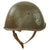 Original WWII Italian Regia Marina Navy M33 Helmet with Interesting Painted Naval Unit Insignia - Torn Liner & Chinstrap Original Items