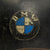 Original German WWII M34 Civic Square Dip Helmet with Replica BMW Werkschutz Factory Protection Brigade Decals Original Items