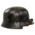 Original German WWII M34 Civic Square Dip Helmet with Replica BMW Werkschutz Factory Protection Brigade Decals Original Items