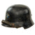 Original German WWII M34 Civic Square Dip Helmet with Replica BMW Werkschutz Factory Protection Brigade Decals Original Items