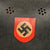 Original German WWII M34 Square Dip NSDAP Double Decal Civic Police Steel Helmet with 57cm Liner & Torn Chinstrap - Ordnungspolizei Original Items