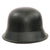 Original German WWII M34 Square Dip NSDAP Double Decal Civic Police Steel Helmet with 57cm Liner & Torn Chinstrap - Ordnungspolizei Original Items
