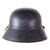 Original German WWII M38 Luftschutz Beaded Gladiator Air Defense Helmet with Single Piece Shell, 55cm Liner, and Chinstrap Original Items