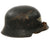 Original German WWII Early Commercial M34 Civic Square Dip Luftschutz Air Defense Steel Helmet Original Items