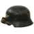 Original German WWII Early Commercial M34 Civic Square Dip Luftschutz Air Defense Steel Helmet Original Items