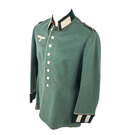 Original German WWII Heer Army 67th Infantry 12th Battalion Enlisted M35 Waffenrock Dress Tunic by Ernst Koschel Original Items