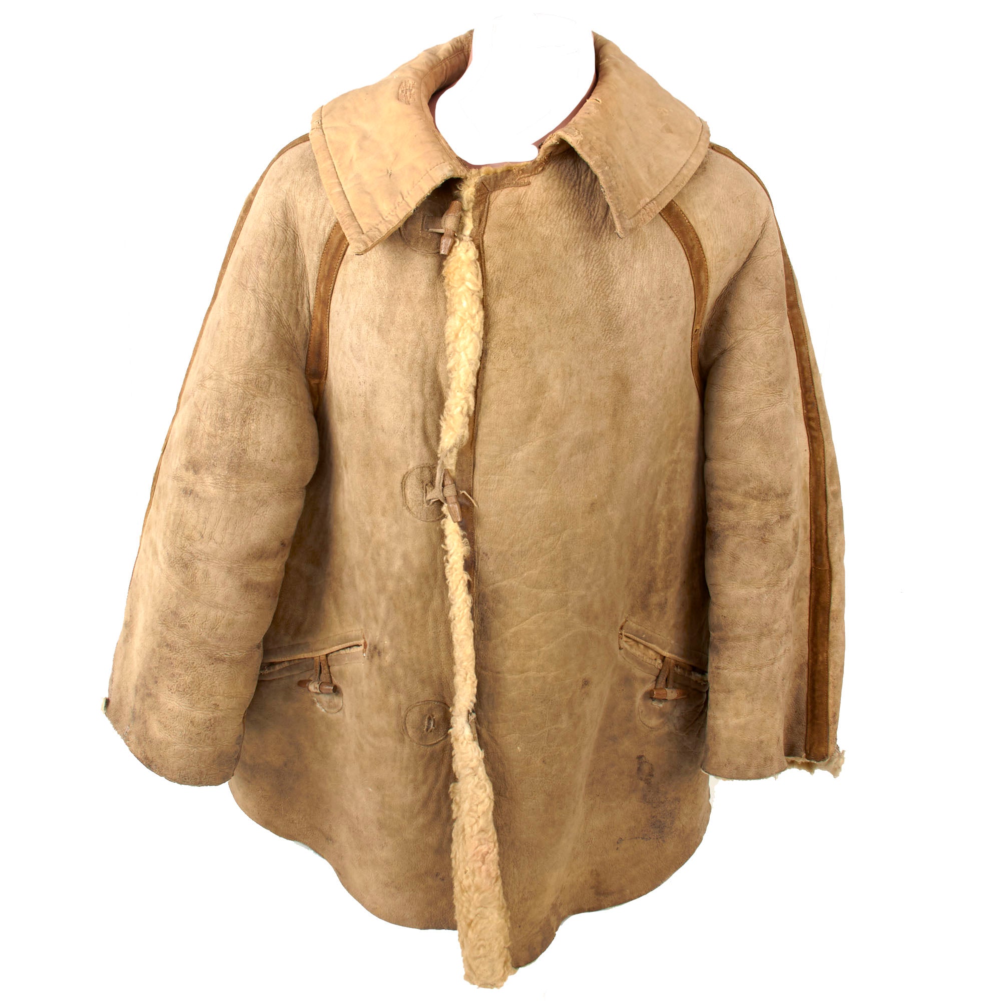 Original German WWII Luftwaffe Air Force Fur-Lined Sheepskin