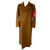 Original WWII German NSDAP and SA Brown Wool Mantel Greatcoat with Armband and RZM Tag - Sturmabteilung Original Items